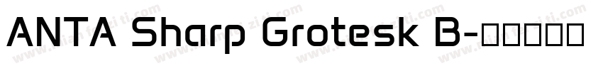 ANTA Sharp Grotesk B字体转换